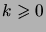 $ k\geqs0$