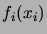 $ f_i(x_i)$
