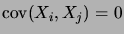 $ \cov(X_i,X_j)=0$