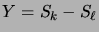 $ Y = S_k-S_\ell$