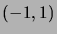 $ (-1,1)$
