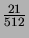 $ \frac{21}{512}$