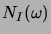 $ N_I(\omega)$