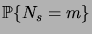 $\displaystyle \prob{N_s = m}$