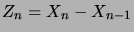 $ Z_n=X_n-X_{n-1}$