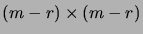 $ (m-r)\times(m-r)$
