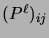 $ (P^\ell)_{ij}$