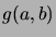 $\displaystyle g(a,b)$